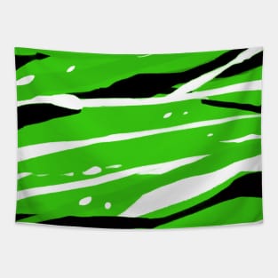 Green lines and splats Tapestry