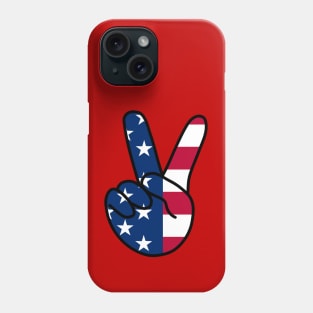 USA V Sign Phone Case