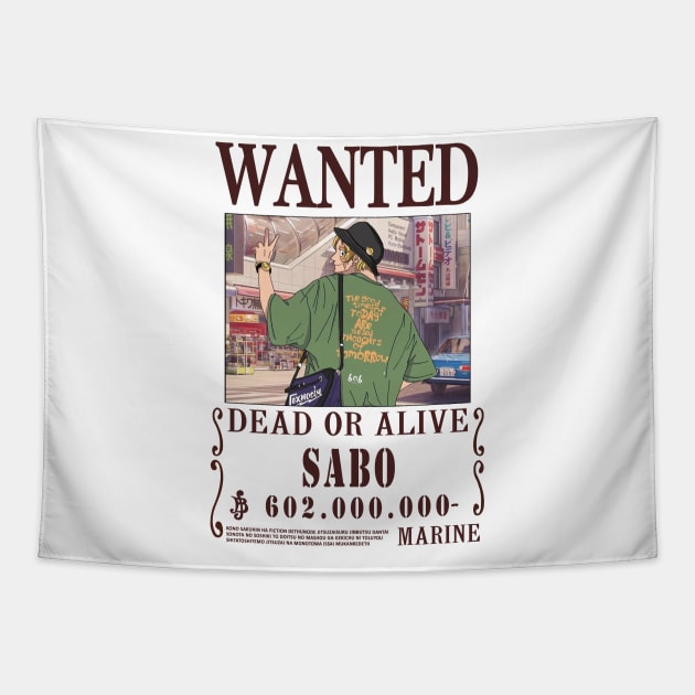 Sabo Street Style One Piece Fashion Tapestry by Teedream