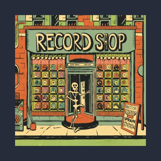 Record shop by OldSchoolRetro