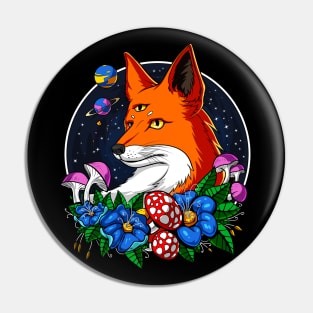 Psychedelic Fox Pin