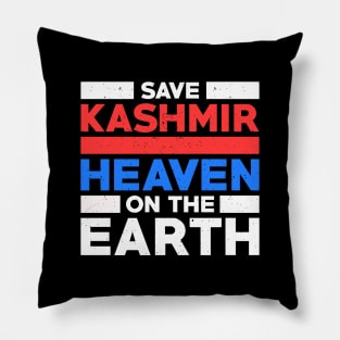 Save Kashmir Heaven On The Earth - Straight Outta Kashmir Pillow