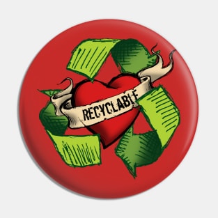 I'm Recyclable Pin