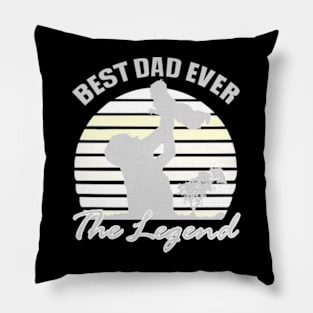 Best Dad Ever Retro Pillow