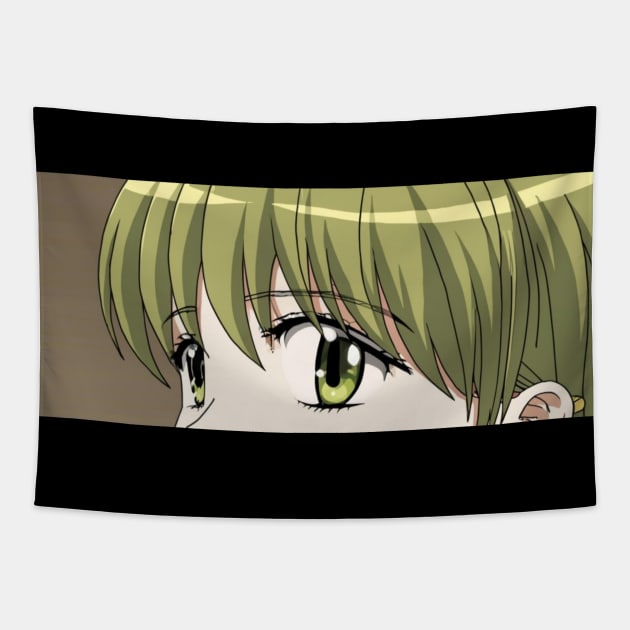 Anime Eyes - Olive Lewd Girl Tapestry by AnimeVision