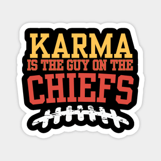 Karma is a guy on the Chiefs Magnet