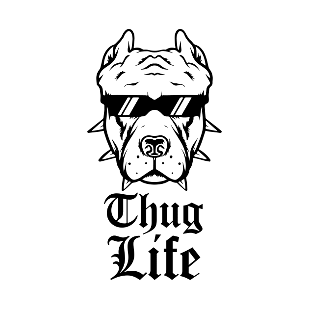 Thug Life Thug Dog by amalya