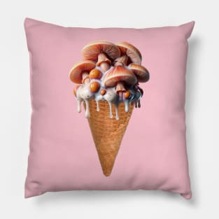 digital collage- Slimy Mushroom Ice-cream Pillow