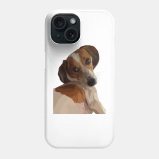 Cute brown and White puppy Phone Case