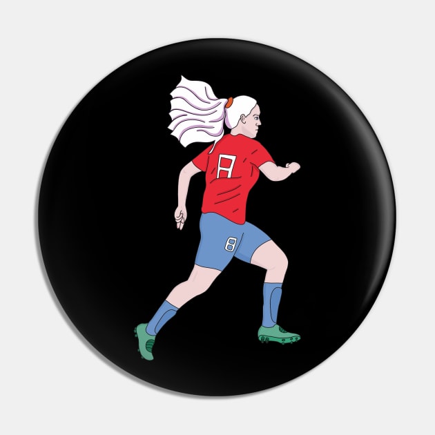 Running Soccer Player Football Pin by DiegoCarvalho