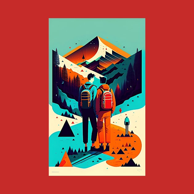 Hiking Men by ArtBeatsGallery