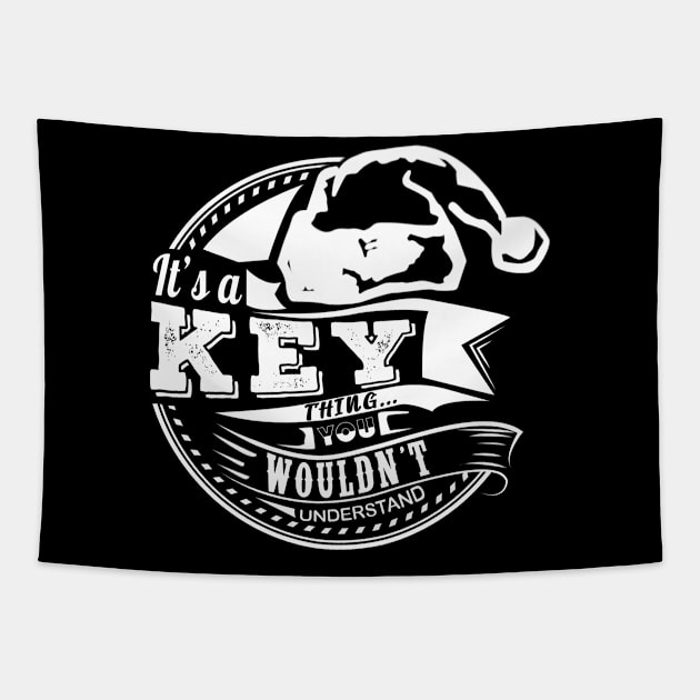 It's a Key thing - Hat Xmas Personalized Name Gift Tapestry by Cave Store