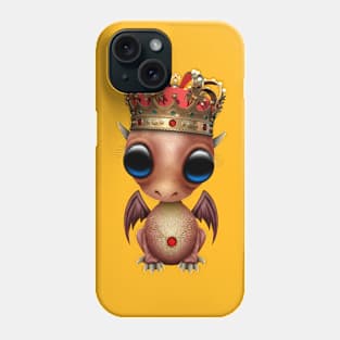 Cute Red Dragon Wearing Crown Phone Case