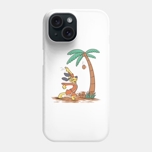 Hong Kong Phooey - Karate Dropping Coconuts Phone Case by hereislynn