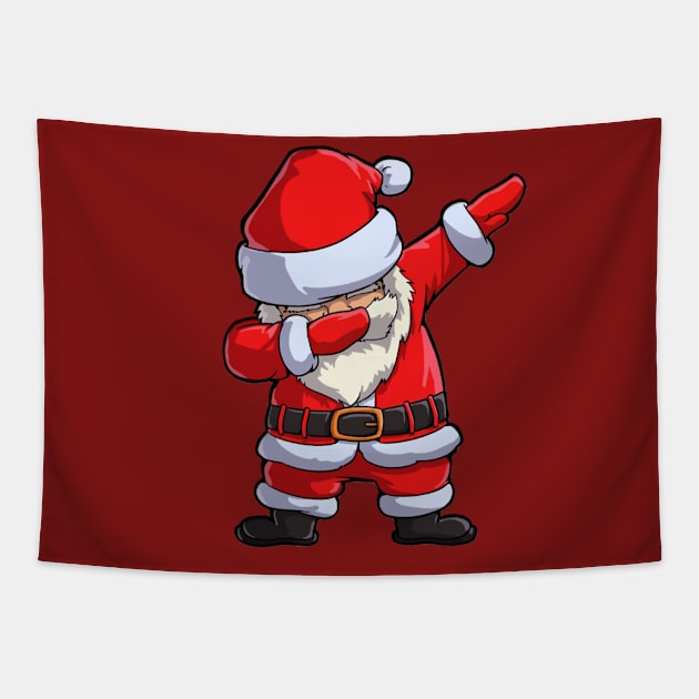 DABBING SANTA Tapestry by Bombastik