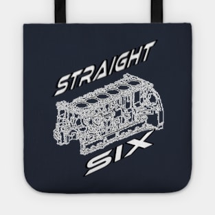 Engine Block Straight 6 (White) Tote