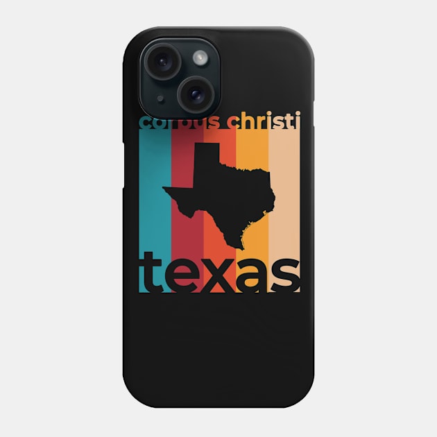 Corpus Christi Texas Retro Phone Case by easytees