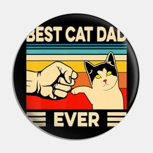 Best Cat Dad Ever Cat Dad Father Vintage Pin