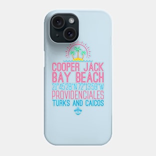 Cooper Jack Bay Beach, Providenciales, Turks and Caicos Islands Phone Case