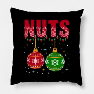 Chestnuts Matching Family Funny Chest Nuts Christmas Couple Pillow