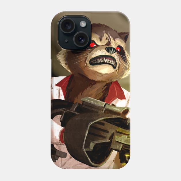 Rocket Racoon Phone Case by Mikekimart