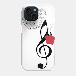 Fashion music lady Phone Case