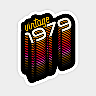 Vintage Made in 1979 ))(( Retro Birthday Year Gift Magnet