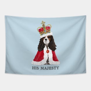 His Majesty King Charles Fun Coronation Souvenir cream Tapestry