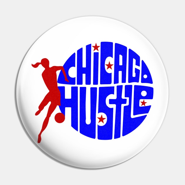 Defunct Chicago Hustle WBL Basketball 1981 Pin by LocalZonly