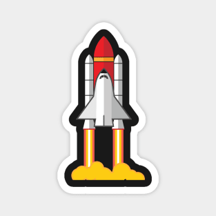 Rocket Space Shuttle Houston Magnet