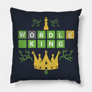 Wordle King Funny Word Game Gift Idea Pillow