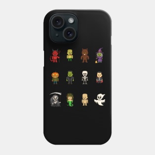 12 Halloween Pixel Monsters Phone Case