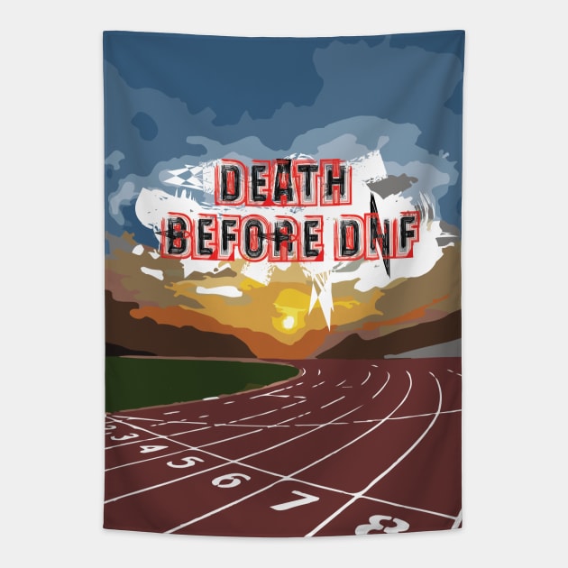 Fasbytes Running ‘Death before DNF’ Track Tapestry by FasBytes