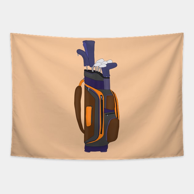 Extraordinary golf bag Tapestry by DiegoCarvalho