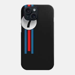 racing number stripes Phone Case