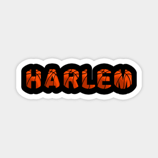 Harlem Basketball Texted Based Design Magnet