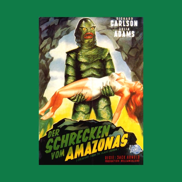 Classic Horror Movie Poster - Creature from the Black Lagoon by Starbase79