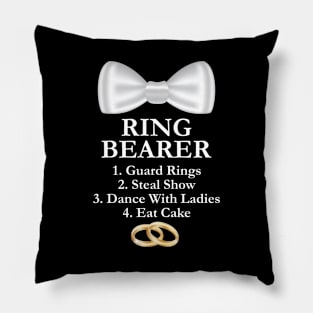 Kids Ring Bearer Boys Wedding Bridal Party T-Shirt Pillow