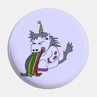 Kotzendes Einhorn Pin