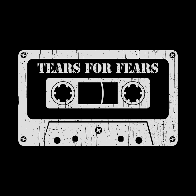 Tears For Fears - Vintage Cassette White by FeelgoodShirt