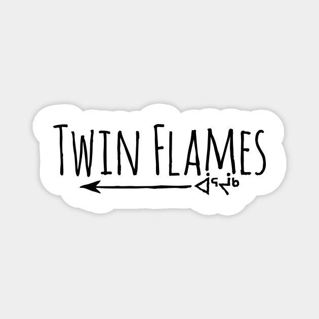 Twin Flames Magnet by HexaDec