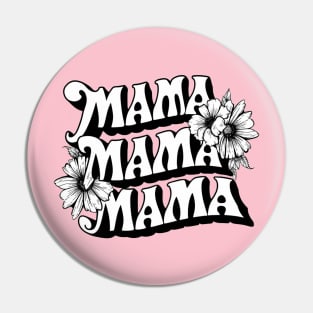 Mama Flowers vintage Pin