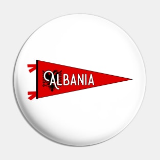 Albania Flag Pennant Pin