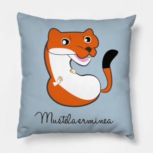 Stoat in Summer Pillow