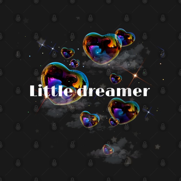 Aesthetic, heart, bubble, cute, soap, little dreamer,  inspiration, colourful, retro, minimal by AGRHouse