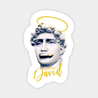 Angel David Statue by Michelangelo Magnet