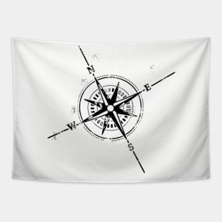 Compass Rose Travel to the End of the Earth Tapestry