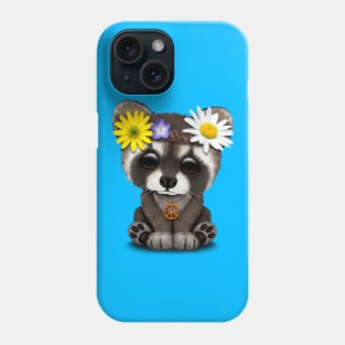 Cute Baby Raccoon Hippie Phone Case