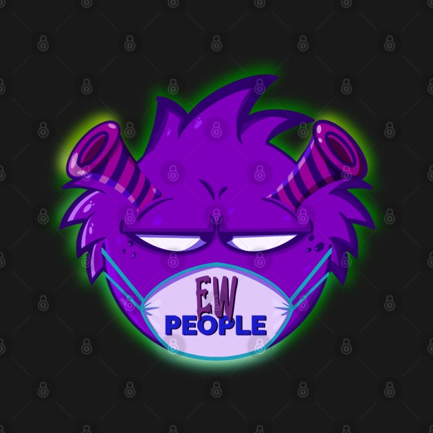 Ew People Purple Monster by Purple Canvas Studio