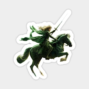 Moonlit Guardian: The Green Knight's Valor Magnet